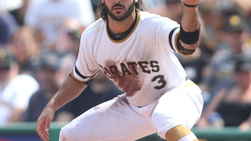 Sean Rodriguez, who had a career-best with the Pirates in 2016, signed a two-year deal with the Braves in November and had shoulder surgery after he and three other members of his family were involved in a terrifying Jan. 28 car accident. (AP file photo)