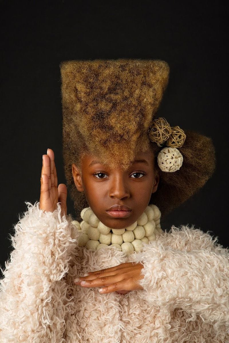 A model with the AfroEarth theme, which used natural accents. (Hairstylist: LaChanda Gatson.) CONTRIBUTED BY CREATIVESOUL PHOTOGRAPHY