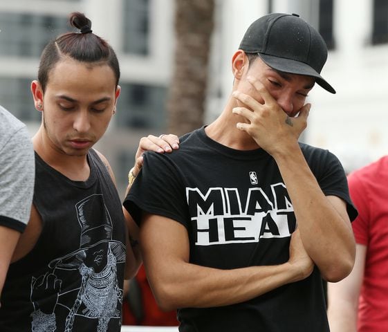 Photos: Vigil for family, friends of Orlando shootings