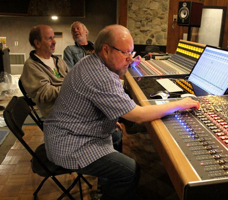 From left - Ovie Sparks, Jim Hawkins and Paul Hornsby visit the new Capricorn Studios in early November. Hawkins was an original engineer at the studio starting in the 1960s, while Hornsby, a former member of Hour Glass with Gregg and Duane Allman, became a producer at Capricorn. Sparks also worked as an engineer at the original studio in the 1970s. Photo: Melissa Ruggieri/Atlanta Journal-Constitution