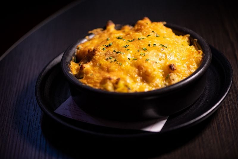 Wonderkid The Mac N' Cheese with Tillamook cheddar, smokey blue cheese, rosemary and thyme.