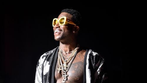 Gucci Mane at his June show at the Fox Theatre. (Photo by Paras Griffin/Getty Images for Atlantic Records)