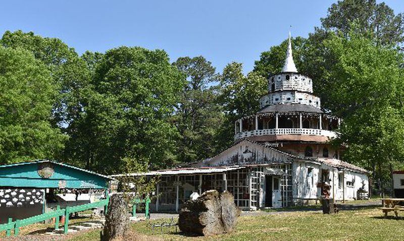 The World's Folk Art Church is one of the landmarks at Howard Finster's Paradise Garden. The Paradise Garden Foundation is in the early stages of fund-raising for restoration of the church. HYOSUB SHIN / HSHIN@AJC.COM