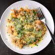 Fusilli e Scallops (pasta with scallops) from A Mano. 
(Chris Hunt for the Atlanta Journal-Constitution)