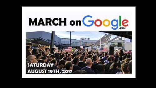 Screen capture from the March on Google Facebook page.