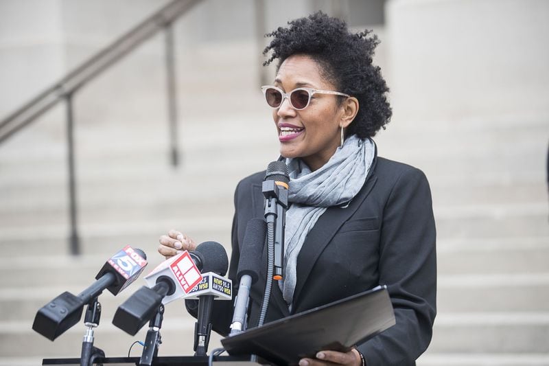 Taifa Smith Butler is president of Dēmos, a think tank focused on racial justice. (Alyssa Pointer/Atlanta Journal-Constitution)