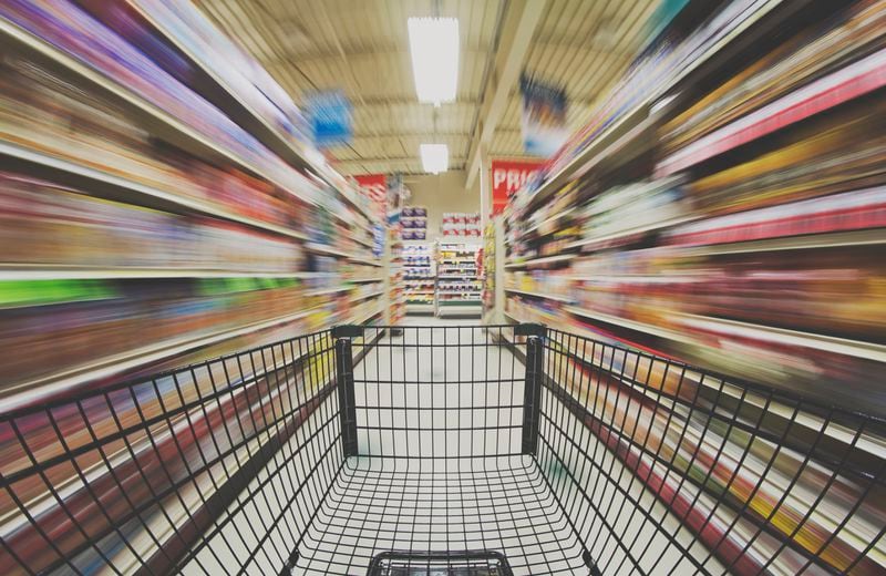In-store shopping can be a blur, but may be cheaper. (Photo: Caden Crawford/Flickr/Creative Commons)