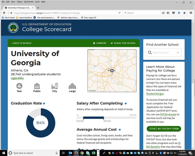 Federal education officials have updated its College Scorecard website, which contains detailed information about the nation's colleges and universities.