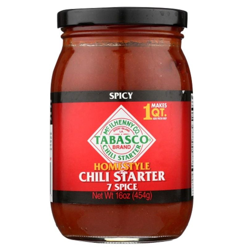 Discontinued Tabasco Homestyle Chili Starter 7 Spice sauce made preparing a batch of chili quick and easy.