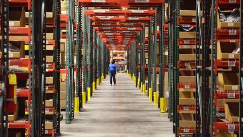 Radial, which handles orders for retailers, is adding 4,000 workers for the holiday season in its Locust Grove fulfillment center. Here, a smaller Radial warehouse in Buford. (Courtesy Radial)