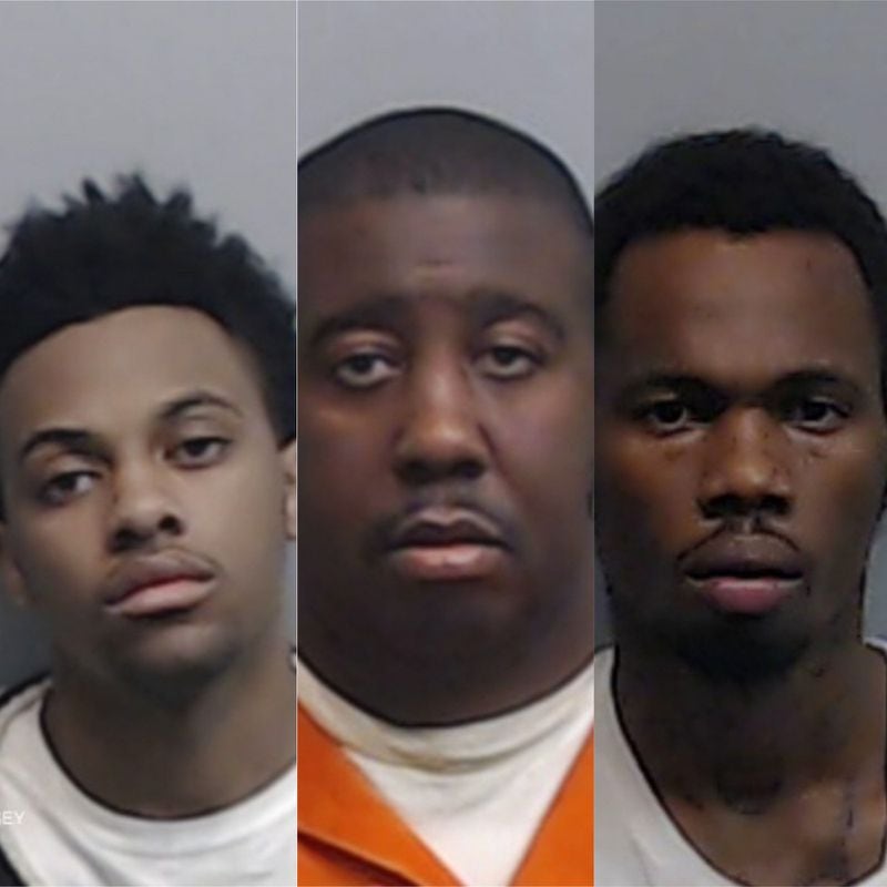 From left to right: Casey Battle, Kenson Hunte and Sheldon Dooley were all charged in the death of Jerome Blake in 2016. Dooley and Battle have been sentenced, while Hunte has still yet not been tried.
