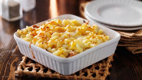 Casserole dish with baked macaroni and cheese (Dreamstime/TNS)