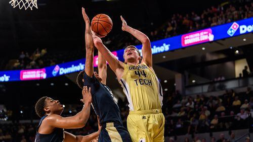 Georgia Tech center Ben Lammers, a second-team All-ACC selection, wants to expand his shooting range over the offseason. (GT Athletics/Danny Karnik)