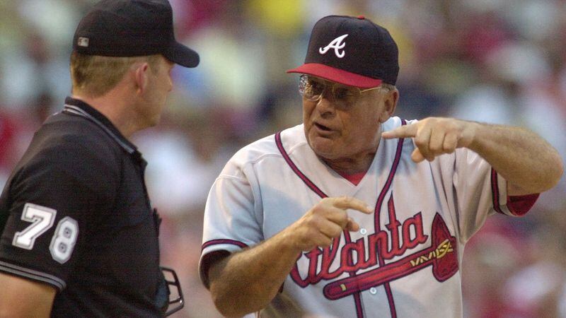 Hall of Fame Braves manager Bobby Cox had regular discussions - often leading to his ejection - with umpires about the strike zone.