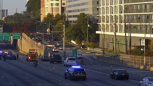 The fatal crash happened in the northbound lanes of the Downtown Connector at North Avenue.