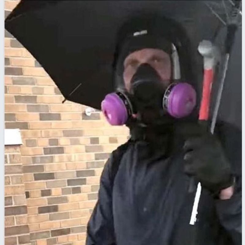 Who was the mysterious Umbrella Man and was he a cop? Speculation had social media buzzing Friday after an unidentified man in a gas mask and carrying an open umbrella  smashed the windows of an AutoZone with a hammer during Thursday’s riots in Minneapolis. According to video of the incident, protesters seemed to know immediately the man was an impostor. The incident has gone viral on social media with the hashtag #UmbrellaMan.