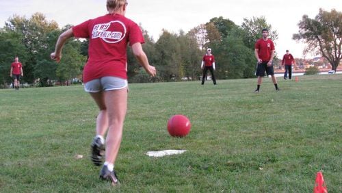 Duluth’s adult co-ed kickball league begins April 23.