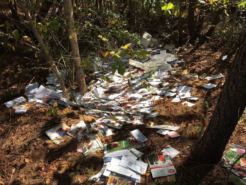 It’s estimated that thousands of letters were dumped. (Credit: Channel 2 Action News)