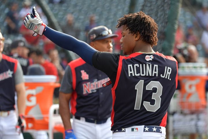 Photos: Ronald Acuna Jr. during All-Star Monday