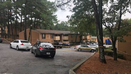 Witnesses told police there was a verbal dispute at the Aspen Woods Apartments on Flat Shoals Road before someone started shooting, according to Channel 2 Action News.