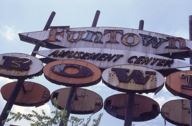 The ruins of Funtown Amusement Center