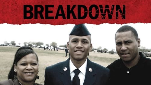 Anthony Hill — seen here with his parents Anthony Hill Sr. and Carolyn Baylor-Giummo — was an Afghanistan War veteran killed in 2015 during an encounter with DeKalb police officer Chip Olsen.