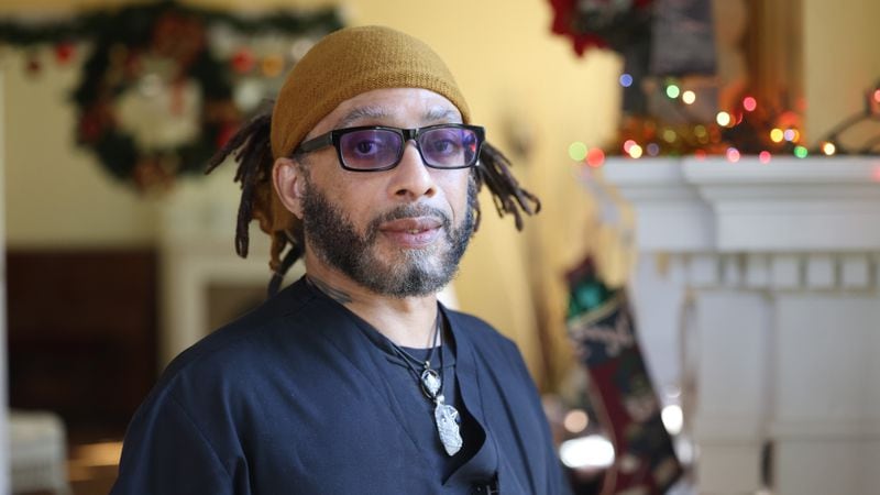 Khalid “Kelly” Morris, an AIDS-positive resident is shown at the Jerusalem House nonprofit, Thursday, December 15, 2022, in Atlanta. (Jason Getz / Jason.Getz@ajc.com)