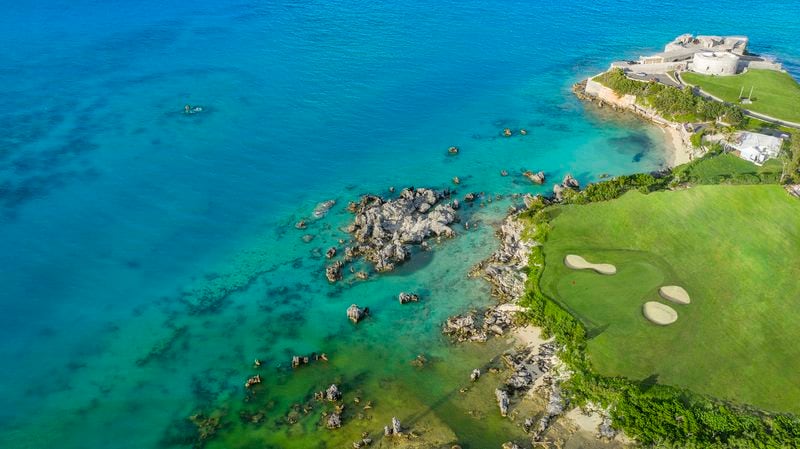The course at Five Forts Golf Club in Bermuda has ocean views on every hole.
(Courtesy of The St. Regis Bermuda Resort)