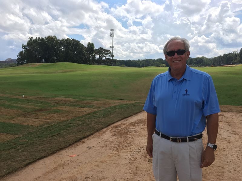 Marty Elgison at the Bobby Jones Golf Course during a hard hat tour on Sept. 26, 2018. The course is scheduled to re-open Nov. 5, 2018. 