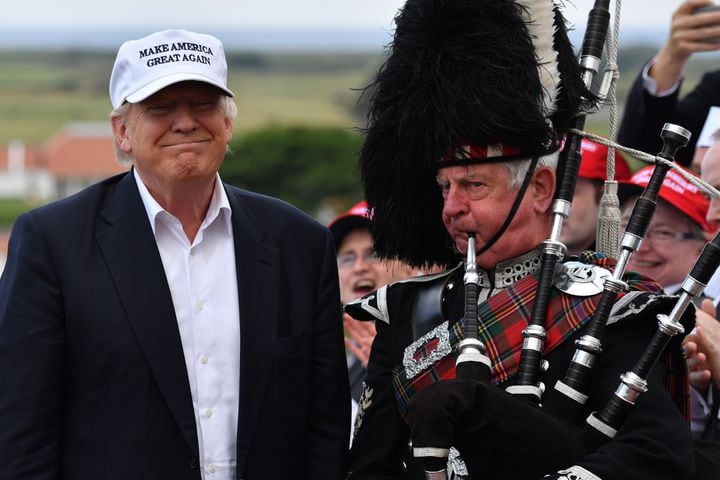 Trump visits Scotland