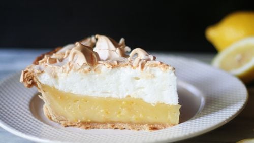 The Ingalls family’s Summery Orange-Lime Meringue Pie is a take on the classic lemon meringue pie, made with the ingredients they had on hand. Courtesy of Teresa Ingalls