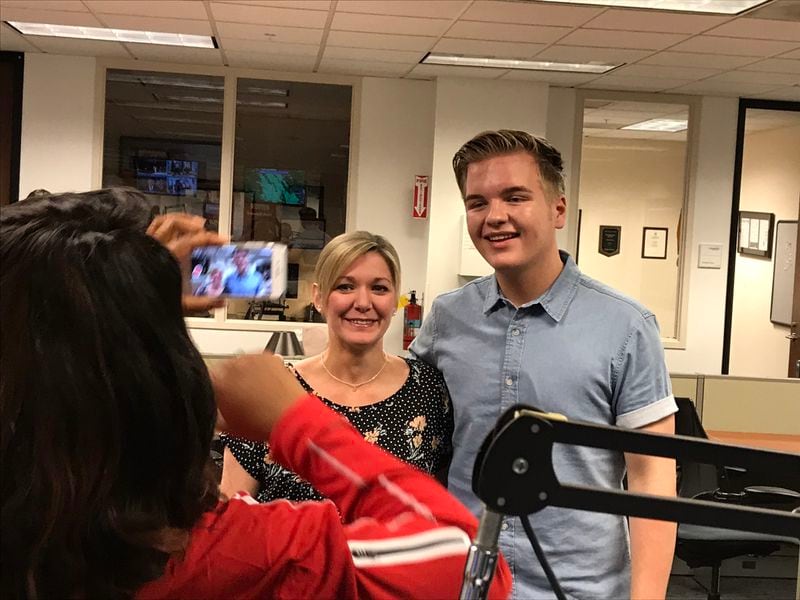  Charly, mid-day host at B98.5 with Caleb Lee Hutchinson. CREDIT: Rodney Ho/rho@ajc.com