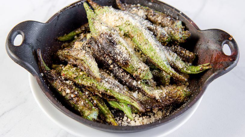 Dantanna’s Pan-Charred Local Okra  
(Courtesy of Dyess Photography)