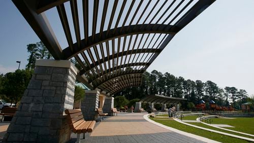 This 2009 file photo shows the pavilion at Gwinnett County's Alexander Park.