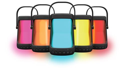 Aside from Bluetooth speaker features, many others make the iHome iBT91 dual purpose speaker stand out for the outdoor season, including a color changing lantern. (Handout/TNS)