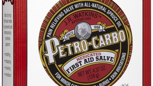 J.R. Watkins Petro-Carbo medicated first aid salve contains petrolatum and the pain reliever phenol, which are the same ingredients that comprised Medicated Vaseline.