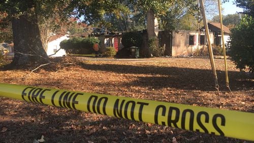 A woman was killed in a house fire Saturday in Clayton County. (Credit: Channel 2 Action News)