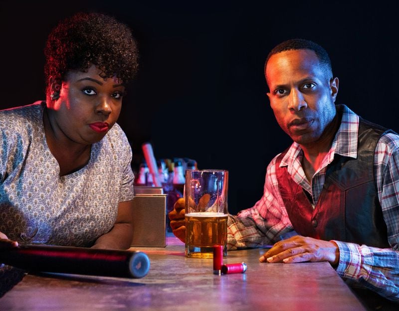 The cast of True Colors Theatre’s “East Texas Hot Links” includes Maiesha McQueen and Eugene H. Russell IV. CONTRIBUTED BY RICHARD ANTHONY EVANS