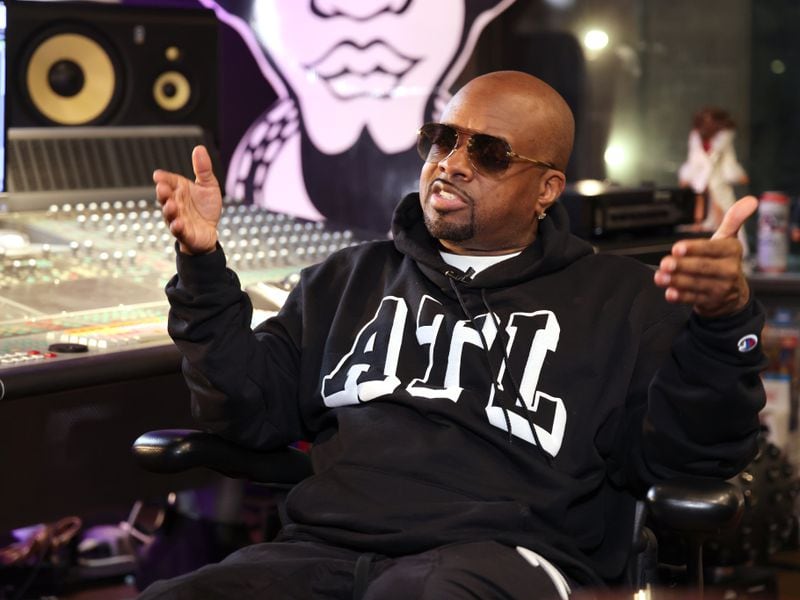 In the studio with Atlanta producer and rapper Jermaine Dupri. Dupri talks with The Atlanta Journal-Constitution about his headlining at Essence Fest 2023 in the documentary "The South Got Something to Say." (Tyson A. Horne / tyson.horne@ajc.com)