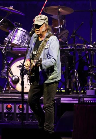 Neil Young & Crazy Horse brought his "Love Earth Tour" to Ameris Bank Amphitheatre on Tuesday, May 7, 2024.
Robb Cohen for the Atlanta Journal-Constitution