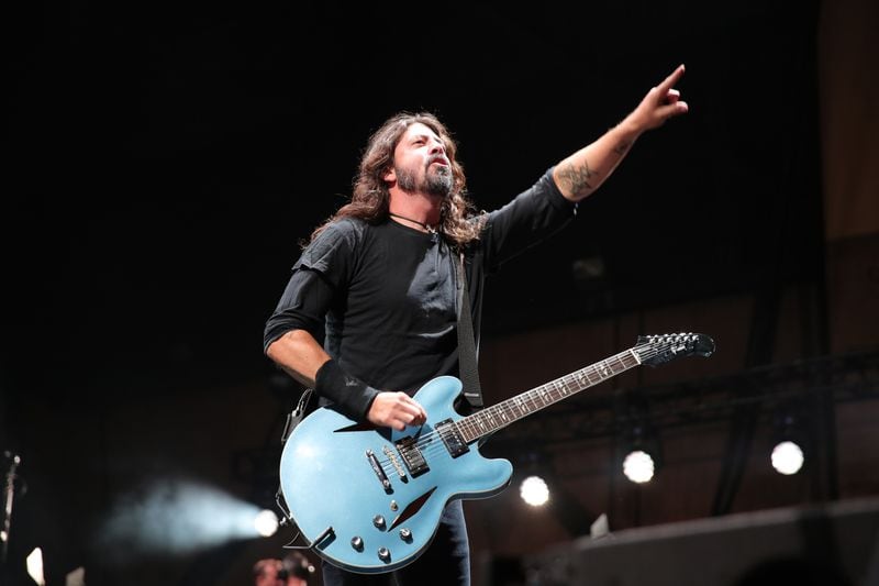 Dave Grohl will lead the Foo Fighters through the DirecTV Super Saturday Night concert. (Photo by Neilson Barnard/Getty Images)