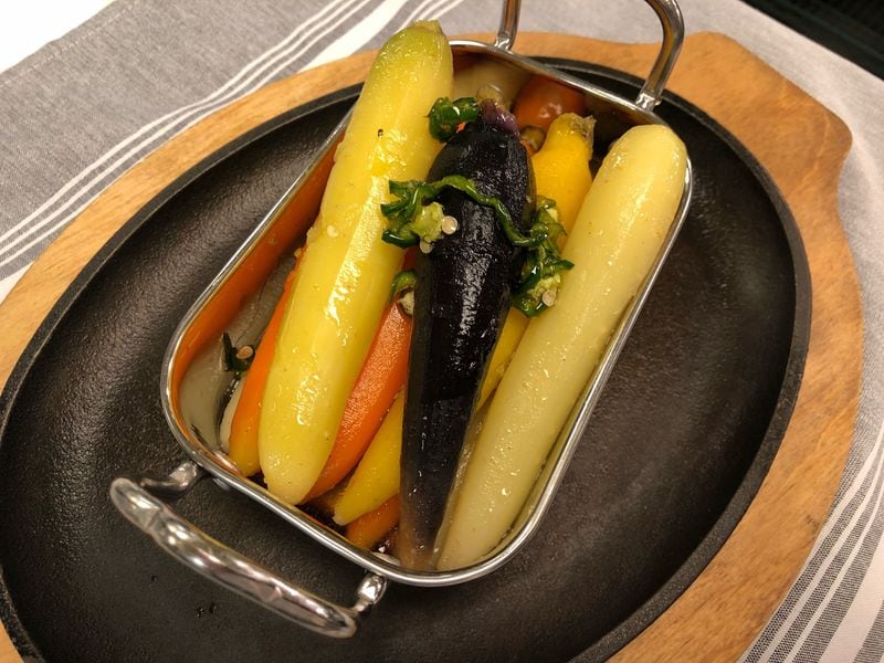 Heirloom carrots from Milton's Cuisine and Cocktails