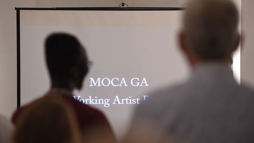 The Museum of Contemporary Art of Georgia announces its three Working Artist Project winners for 2014-15 on Tuesday, July 15, 2014, in Atlanta. The organization provides about $1,000 a month for a year, a studio assistant, and other support for artists to develop a big solo exhibit for MOCA GA. David Tulis / AJC Special