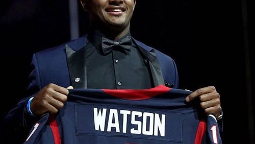 Deshaun Watson, of Gainesville High, is the second quarterback from Georgia taken in the first round of the NFL Draft. Cam Newton, of Westlake, was the first in 2011.