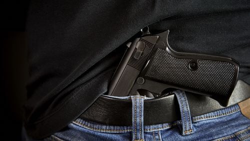Gun rights activists have threatened to sue Los Gatos over its recent concealed carry ordinance, which prohibits guns in sensitive places like schools and places of worship. (Artem Burduk/Dreamstime/TNS)