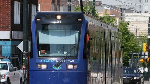 Atlanta Streetcar users can now use a smartphone to purchase tickets for the downtown service. The city on Monday announced it has launched a beta mobile app for the Streetcar on iphones and Android devices. BOB ANDRES / BANDRES@AJC.COM