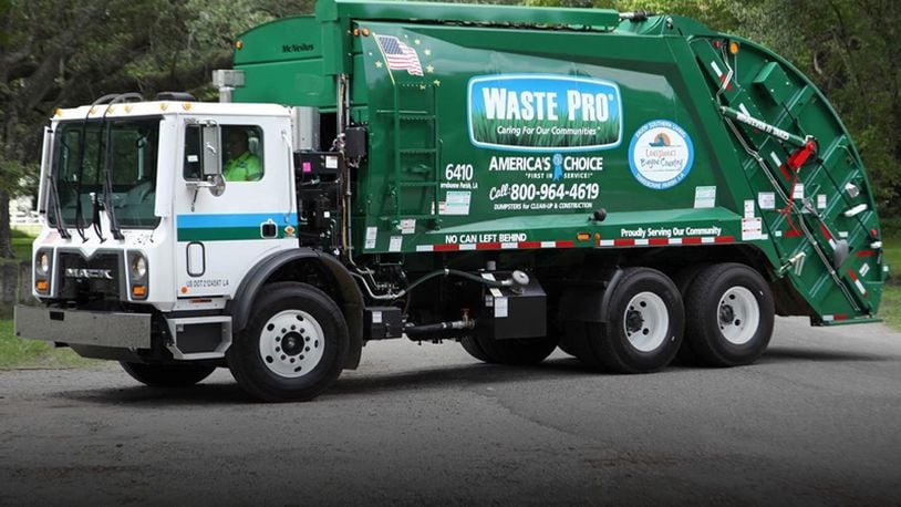 Waste Pro will take over residential trash and recycling pickups in Waleska beginning July 1, the city announced. WASTE PRO
