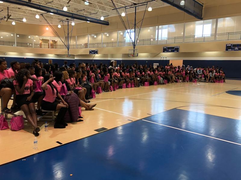 A number of schools participated in the 2019 Hoops and Heels seminar, which took place in October at McEachern. (Photo courtesy of Hilda Hankerson)