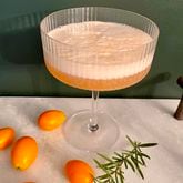 A fun way to use seasonal kumquats in a cocktail is a rosemary kumquat gin fizz. Angela Hansberger for The Atlanta Journal-Constitution