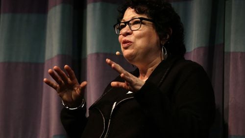 Supreme Court Justice Sonia Sotomayor speaks at the University of California at Berkeley. (AP Photo/Ben Margot, File)